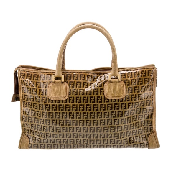 Fendi Zucchino FF Top Handle Bag - Picture 1 of 3
